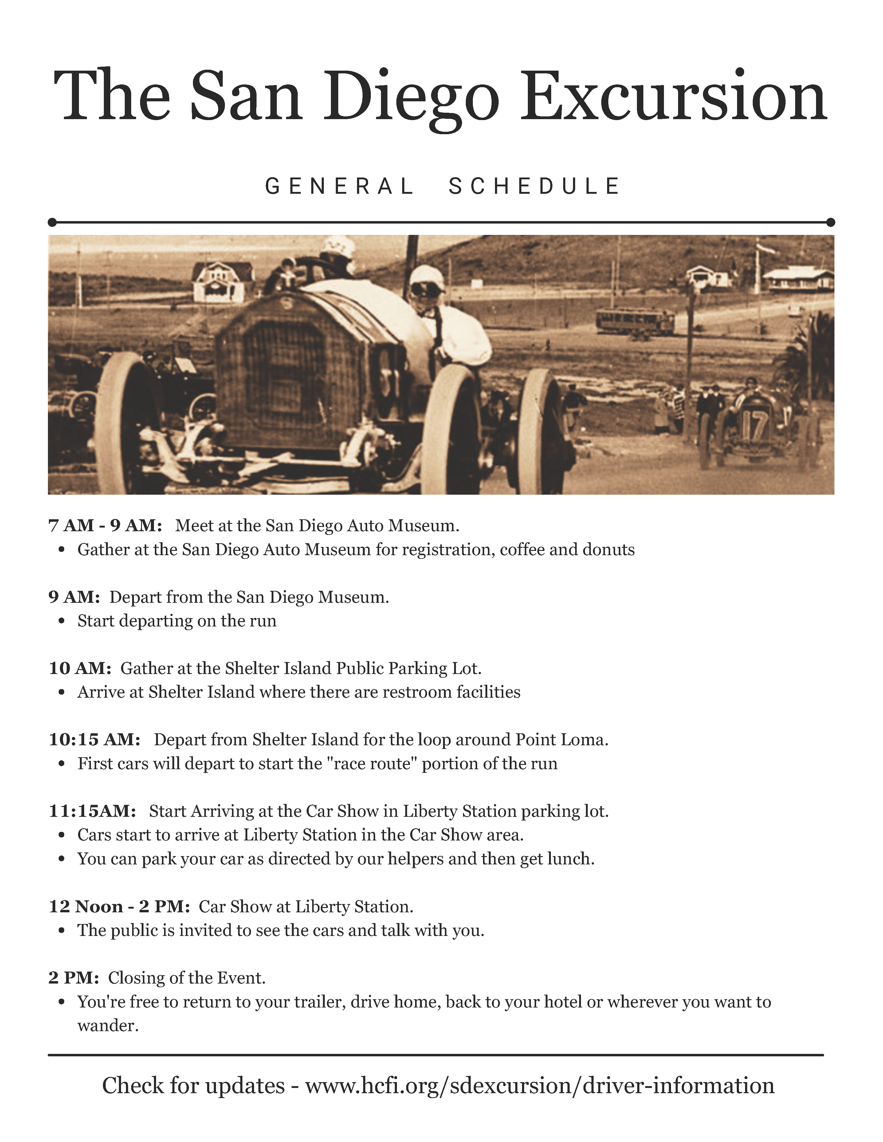 SDE General Schedule 2026